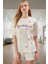 Kalpli Desenli Pamuk Pijama Takımı Yaz Için Ideal Rahatlık Zarifane Tasarım Modern Stil 2