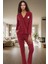 Rahat ve Şık %100 Pamuklu Pijama Takımı Penguen Desenli Görünüm Günlük Kullanım Için 1