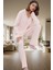 Rahat Pijama Takımı Pamuklu Kaşkorse Örme Hırka ve Pantolon Mükemmel Uyum Kullanım 3
