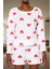 Pamuklu Ipliği Boyalı Kalpli Pijama Takımı Rahat ve Şık Homewear Özel Tasarım 3