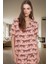 Rahat ve Şık Viskoz Pijama Takımı Animal Desenli Kısa Kollu Yazlık Modern Stil 2