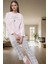 Rahat ve Şık Kadın Pijama Takımı Polar Ekoseli Uzun Kollu Yüksek Kalite Modern Stil 2