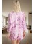 Rahat Viskoz Pijama Takımı Etnik Desenli Bağlamalı Şortlu Homewear ve Şık Özenle Seçilmiş 3