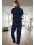 90 Polyester 10 Elastan Pijama Takımı Galaksi Desenli Rahat ve Şık Görünüm 3