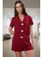 2'li Pijama Takımı Şortlu Kurdele Detaylı Yazlık Modern Stil Mükemmel Uyum Yüksek Kalite 1