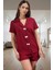 2'li Pijama Takımı Şortlu Kurdele Detaylı Yazlık Modern Stil Mükemmel Uyum Yüksek Kalite 2
