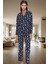 Penguen Desenli Örme Pijama Takımı %100 Pamuk Kışlık Konfor Günlük Kullanım Için Yüksek Kalite 1