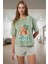Kısa Kol Regular Kalıp %100 Pamuk Homewear Ayıcıklı Pijama Takımı Seçkin Malzeme Şık Görünüm 1