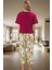 Pamuklu Örme Pijama Takımı Çiçek Desenli Rahat ve Şık Premium Kalite Kullanım 3