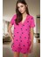 Rahat ve Şık Pamuklu Pijama Takımı Kalpli Desen 2 Parça Yaz Mevsimi Kullanım 3