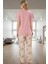 Homewear Koleksiyonu Rahat Yumuşak %100 Pamuklu Pijama Takımı Zarifane Tasarım ve Şık 1