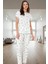 Rahat Yıldız Desenli Pijama Takımı %50 Polyester Viskoz Trend Tasarım Özel 3