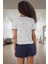 Homewear Koleksiyonu Rahat Örme Pijama Takımı Pamuklu Çiçekli Profesyonel Görünüm 3