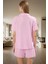 Shally Dokuma Viskon Pijama Dantelli Yazlık Rahat Modern Stil Şık Görünüm Mükemmel Uyum 3