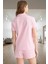 Nefes Alan Waffle Pijama Takımı Kısa Kollu Regular Kalıp Seçkin Malzeme Günlük Kullanım Için 3