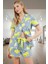 Limon Desenli %100 Pamuk Örme Pijama Yazlık Rahatlık Mükemmel Uyum Trend Tasarım Modern Stil 1