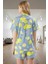 Limon Desenli %100 Pamuk Örme Pijama Yazlık Rahatlık Mükemmel Uyum Trend Tasarım Modern Stil 3
