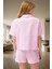 Yazlık Rahat Ev Giyim Seti Pamuklu Pijama Takımı Fırfırlı Detay Trend Tasarım 3
