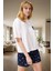 2'li Homewear Viskon Pijama Takımı Regular Kalıp Kısa Kollu Çiçekli Rahat Kullanım 1