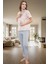 Rahatlığıyla Büyülüyen %100 Pamuklu Çiçekli Pijama Takımı Modern Stil Özenle Seçilmiş 1