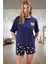 Rahat ve Şık Homewear %100 Pamuklu Ayıcıklı Pijama Takımı Kısa Kollu Regular Fit Mükemmel Uyum 2