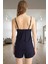 Ince Askılı Dantel Detaylı Örme Pijama Takımı Pamuklu Konfor Modern Stil Özel Tasarım 3
