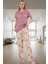 Homewear Koleksiyonu Rahat Yumuşak %100 Pamuklu Pijama Takımı Zarifane Tasarım ve Şık 2