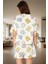 Rahat %100 Pamuklu Pijama Takımı Ayıcık Desenli Yazlık Şortlu Şık Görünüm Özenle Seçilmiş 3
