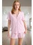 Rahat Yazlık %100 Pamuk Pijama Takımı Etnik Desenli Homewear Dayanıklı Malzeme Trend Tasarım 2