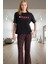 Kalpli Homewear Pijama Takımı %100 Pamuk 2'li Set Uzun Ömürlü Rahat Kullanım Özenle Seçilmiş 1