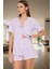 Yazlık Homewear Pijama Takımı %100 Pamuk Biyeli Detaylı Regular Fit Modern Stil Trend Tasarım 1