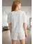 Puantiyeli Pijama Takımı Rahat Şık Pamuklu Kullanım ve Konforlu Kesim 3