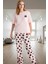 Rahat ve Şık Kedi Desenli Pamuklu Pijama Takımı Mükemmel Uyum Dayanıklı Malzeme Profesyonel Görünüm 2