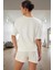 Pamuklu Çiçekli Pijama Takımı Rahatlık ve Şıklık Bir Arada Yazlık Kısa Kollu Regular 3