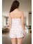 Ince Askılı %100 Pamuklu Kalpli Pijama Takımı Rahatlık ve Şıklık Konforlu Kesim 3