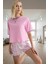 Rahat Homewear %100 Pamuk Ekose Pijama Takımı Kısa Kol Uzun Ömürlü Özenle Seçilmiş 2