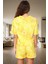 Örme %100 Pamuk Güneş Desenli Pijama Takımı Yaz Rahatlığı Premium Kalite Uzun Ömürlü Trend Tasarım 3