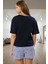 Homewear %100 Pamuk 2'li Pijama Takımı Biber Desenli Şort ve Tişört Modern Stil Rahat Şık 1