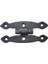 Antika Tarz Dekoratif Pirinç Dar Menteşe - 75X39 Mm, Oksit 1