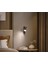 Mylights Kahverengi ve Siyah Metal Aç-Kapa Anahtarlı Yatak Başı LED Aplik GU10 Tasarruflu LED Ampul Duvar Aplik Otel Kafe Modern Mimari 1