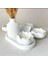 Boyanabilir Vazo, Lotus Mumluk, Oval Tepsi Set 4