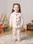 %100 Pamuk Kız Çocuk Kalpli Pijama 1