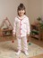 %100 Pamuk Kız Çocuk Kalpli Pijama 1