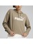 Ess Cropped Logo Hoodie Oak Branch Kadın Spor Sweatshirt - 586869 67 1
