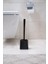Home Silikon Klozet Wc Tuvalet Fırçası Siyah Kare 2