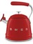 50's Style Set Üstü Düdüklü Kettle Kırmızı 2.3 Lt 1