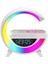 Kablosuz Şarj Istasyonu Speaker Özellikli LED Işıklı Fm Radyolu Harika Bluetooth Speaker iPhone Uyumlu ve Uyumlu Telefon Şarj Standı Bataryalı 22.5cm x 22.5cm B3401 (BT3401) 1