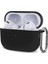 Airpods Pro 2.nesil Için Kılıf Askılı Mat Silikon Siyah [airpods Pro 2. Nesil ile Uyumlu Kılıf - Siyah] 1