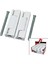 2 Parça Plastik Beyaz 90MM Pvc Kapı Menteşe 1