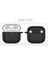 Airpods 4.nesil 2024 Darbelere Dayanıklı Parmak Izi Karşıtı Magsafe Şarj ile Uyumlu Silikon Kılıf (Siyah, Airpods 4.nesil 2024 Silikon) 2